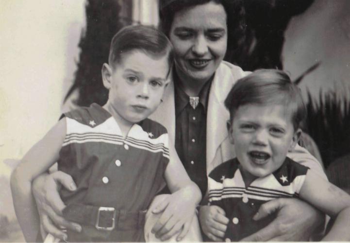 Mike and Tony and their mother 1936